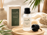 Flacons pulvérisateurs en verre transparent cylindriques vides de 5 ml, 10 ml, 15 ml, 20 ml, 30 ml, 50 ml pour huiles essentielles, rechargeables, ensembles d'échantillons de voyage avec compte-gouttes