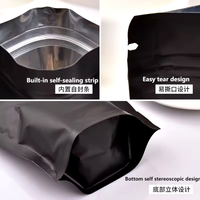 Emballage plastique mat personnalisé pour biscuits gommeux, bonbons comestibles, chewing-gum, avec fermeture à glissière, résistant aux odeurs et à l'humidité