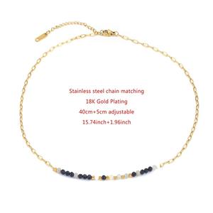 골드 컬러 구슬 목걸이 PVD 도금 스테인레스 스틸 40 + 5mm 목걸이 DIY 보석 선물 도매 로즈 골드 보석 와이어 - Product Image 5