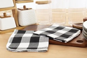 Custom Patterns <b>Personalised</b> Designs Multi Size Multifunctional Waffle 100% Cotton Kitchen Cleaning Dish Cloth <b>Tea</b> <b>Towel</b> - Product Image 2