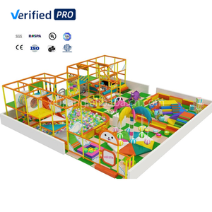 Combinación de equipo de patio de juegos para niños pequeños de interior suave, tobogán grande y pozo de <span class=keywords><strong>bolas</strong></span> con <span class=keywords><strong>parque</strong></span> de trampolines para ocasiones escolares - Product Image 1