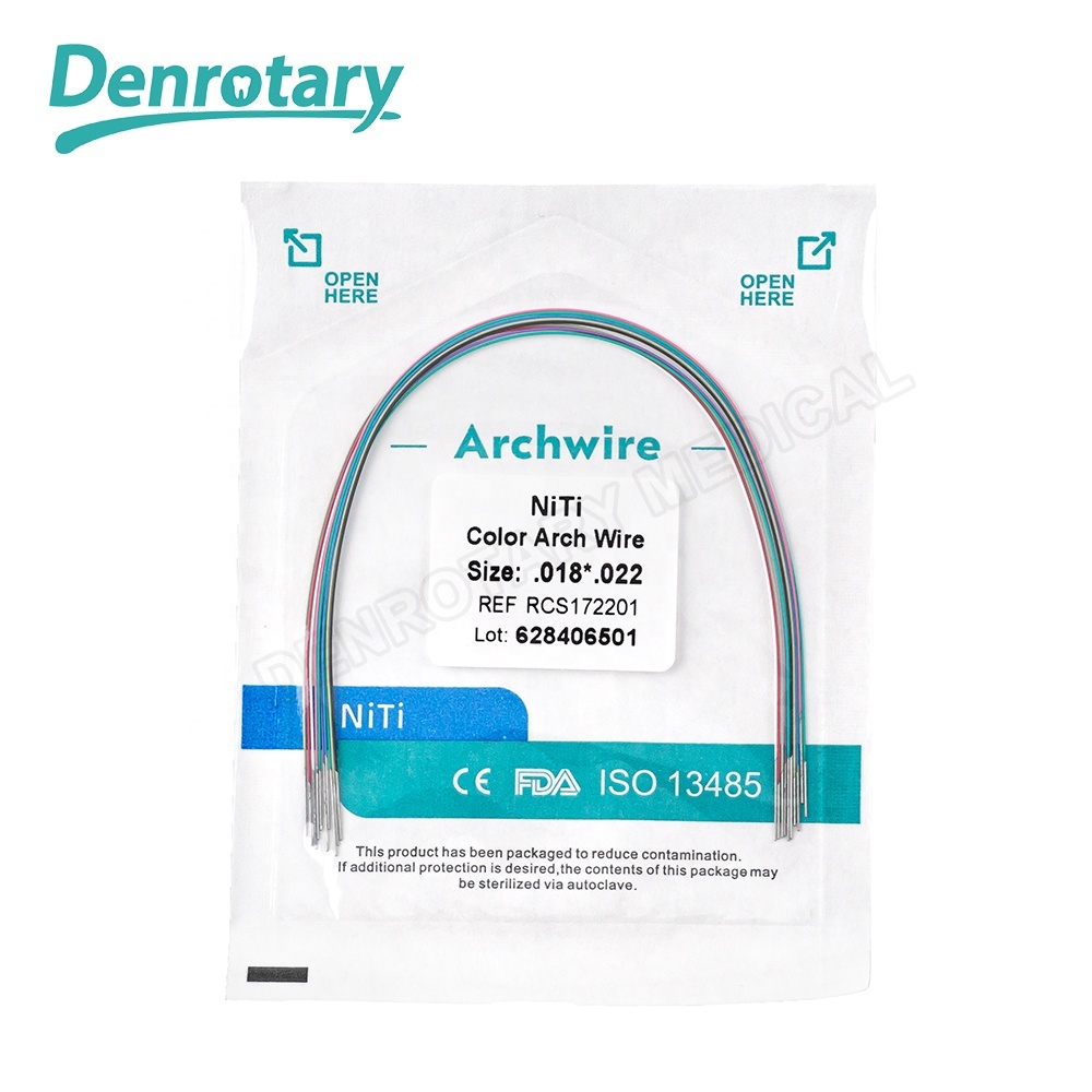 10 Fils Orthodontiques Niti Super Elastic Ovoïdes - 10 Tailles - Pour Laboratoire Dentaire