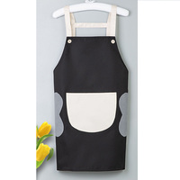 Tablier de cuisine de barre de produit de promotion avec des tabliers de taille de poches de Logos pour la serveuse uniforme servant le tablier imperméable de cuisine