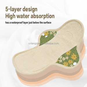 Protège-slip en tissu respirant, réutilisable et <span class=keywords><strong>lavable</strong></span> en <span class=keywords><strong>charbon</strong></span> <span class=keywords><strong>de</strong></span> <span class=keywords><strong>bambou</strong></span> avec ailettes pour usage quotidien menstruel féminin 280mm - Product Image 3