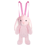 Prix d'usine Personnalisé ODM OEM Écologique Sac à dos en peluche super doux en maille, motifs Paresseux, Lémur, Lapin, Mouton, Sika, Lion