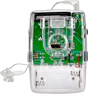TR624 rádio portátil de bolso transistor AM FM com fone de ouvido de cristal para bateria AAA, terno para ambientes internos e externos