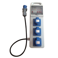 Boîte de distribution d'énergie portable industrielle pour l'extérieur, petite, étanche, boîte de prise de courant portable pour l'extérieur, IP66/IP67