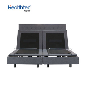 Gefalteter Rahmen mit Kopfteil, Massage, Schwerelosigkeit, USB-Aufladung Split King <span class=keywords><strong>Bed</strong></span> Verstellbares Bett - Product Image 4