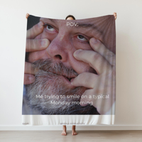 Funny Face Nicholas Funny Star Vaporwave Blanket Flanelle Fleece Throw Blankets 60 "X50" Soft Cozy Blanket Bed Sofa Living Room