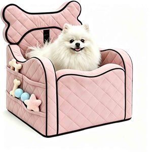 Asiento de coche para perros, protector de cojín para coche, silla de viaje para cachorros, asiento de lujo para mascotas, elevador de asiento delantero y trasero para perros - Product Image 6