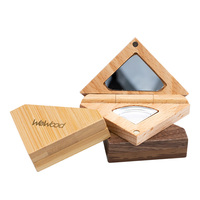 Palette de fards à paupières individuels WeWood du Vietnam, personnalisée, de luxe, bio, imprimée, avec emballage de blush estampé, cosmétique recyclé