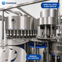 Machine de rinçage, remplissage et bouchage automatique fiable pour bouteilles PET de 330 ml d'eau potable pure, prix usine