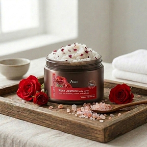 Exfoliante Corporal y para Pies con Sal Marina Natural, Exfoliante para Baño SPA, Sal Blanqueadora, Exfoliante Antiacné, Limpieza Profunda de la Piel - Product Image 1