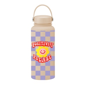 Custom LOGO 1L Stainless Steel Double Wall Outdoor Sports Portable Vacuum Insulated <b>Drink</b> Water Bottle Class Thermos <b>Flask</b> - Product Image 5
