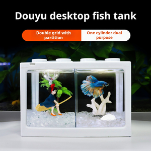 Étangs d'élevage de poissons en fibre de verre durables et faciles à entretenir, décor de réservoir d'aquarium en plastique acrylique écologique pour Koi Koi - Product Image 2
