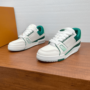 Trainer Fashion Sports Leisure Shoes <b>With</b> Lychee Grain Grain Cowhide Breathable Comfortable Versatile Not Picky Retro High-<b>end</b> - Product Image 2