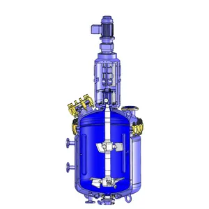 カスタム異なる容量の高圧ガラスライニング反応器密閉型および開放型エナメル反応ケトル