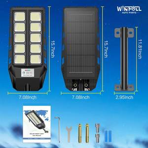 Lámpara Solar Todo en Uno con Sensor de Movimiento, Lámpara de Pared LED de Alto Brillo, Impermeable IP44 para Jardín, Camino, Patio - Product Image 5