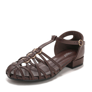 <span class=keywords><strong>Sandali</strong></span> Gladiatore Classici Intrecciati con Punta Chiusa, Scarpe Basse con Cinturino <span class=keywords><strong>alla</strong></span> Caviglia, <span class=keywords><strong>Sandali</strong></span> Versatili da Donna Taglie Forti per il Pendolarismo - Product Image 5