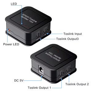 Distribuidor de <span class=keywords><strong>Audio</strong></span> Óptico <span class=keywords><strong>Digital</strong></span> TUTI 1 Entrada 3 Salidas SPDIF Óptico 1X3 - Product Image 4