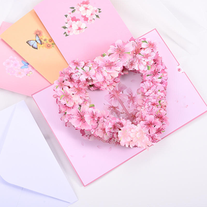 Biglietti d'Auguri 3D Pop-Up per San Valentino con Cuore, Stile Europeo, Stampa Tipografica, Finitura Opaca - Product Image 6