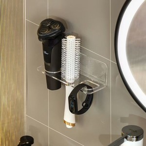 Wall Mounted Comb Rack With 3 Holes For Bathroom Storage No Drilling Required - Product Image 4
