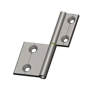 Perfil de aluminio de accesorios de hardware fadjustable desmontable bandera bisagras (351.11A)