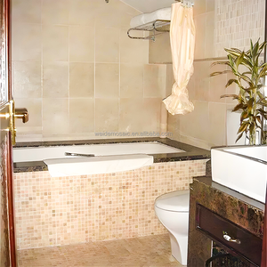 Piastrella a Mosaico Quadrata in Marmo Beige Sahana Royal Cream 305x305mm, Pietra Naturale per Rivestimenti a Parete e Pavimento, Qualità Professionale, Vendita all'Ingrosso - Product Image 2