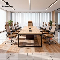 Chaise de bureau ergonomique SpaceUnited, chaise d'ordinateur pivotante, chaise de travail en cuir, chaise de personnel réglable pour le bureau