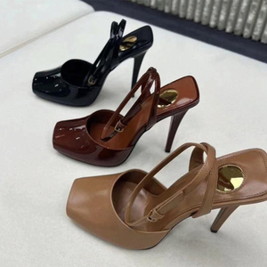 Nuovi Sandali con Tacco Stile Tacones Open Toe con Laccio alla Caviglia per Donna - Product Image 5