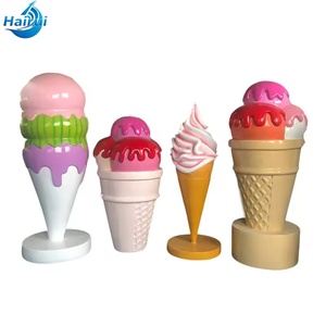 Statua Personalizzata di Grandi Dimensioni in Resina e Fibra di Vetro a Forma di Caramella, Cupcake, Gelato, Sculture e Intagli in Pietra - Product Image 2