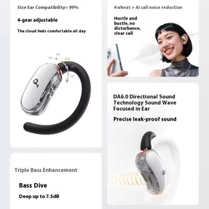 หูฟังไร้สาย Anker Soundcore V40i A3878 แบบ Open Ear ปรับระดับได้ 4 ระดับ พร้อมตะขอเกี่ยว  กันน้ำ IP55 เหมาะสำหรับออกกำลังกาย สวมใส่สบาย ชุดหูฟังบลูทูธ - Product Image 4