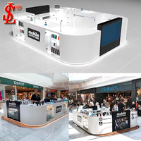 Vitrine murale d'angle avec éclairage LED pour accessoires de téléphonie mobile, présentoir mural verrouillable pour vente au détail de téléphones