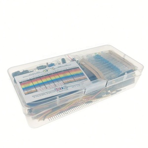 Kit Básico de Componentes Electrónicos Mejorados con Placa de Pruebas de 830 Puntos, Resistores, Condensadores, LED y Potenciómetros - Product Image 3
