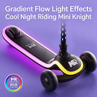 Trottinette Moderne pour Enfants 2026 avec Lumières LED, Pliable, Hauteur Réglable, 3 Roues en PU, Jouet pour Enfants de 3 à 10 Ans, Certifiée CE, Plateforme en Alliage, Utilisation Extérieure