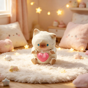 Figura Decorativa de Gato Adorable de Resina, Coleccionable, para el Hogar y el Automóvil - Product Image 3