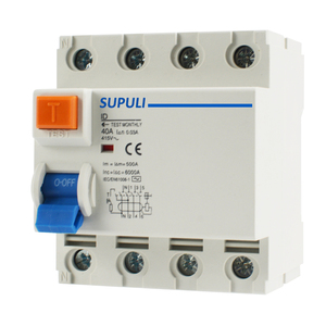 Interruttore di corrente residua <span class=keywords><strong>3P</strong></span> + N Elcb RCCB RCD RCBO 25A 40A 63A AC B un tipo di interruttore differenziale - Product Image 3