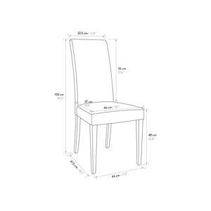 Andrea <b>Chair</b> Beige Eco-Leather Metal Base Indoor <b>Dining</b> <b>Chairs</b> <b>Set</b> <b>Of</b> <b>2</b> - Product Image 2