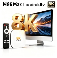 Boîtier TV H96 MAX M2 Plus Android 14 RK3528, boîte TV intelligente Quad Core 8K HDR BT5.4 Wifi 6 avec assistant vocal, lecteur multimédia, décodeur TV