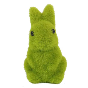 Juguete de peluche y peluche Animal Faux Moss Peeps Conejito de peluche Conejitos de peluche para decoraciones de fiesta Venta caliente 11cm Decoración de conejito de Pascua - Product Image 1