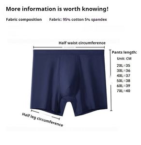 Calzoncillos Boxer Largos para Hombre 2025, Diseño Deportivo Anti-Rozaduras y Anti-Enrollamiento, Talla Grande, Cintura Elástica Tejida, ODM - Product Image 4