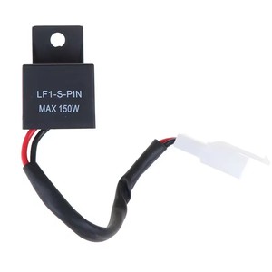 12A 2Pin Electronic <span class=keywords><strong>LED</strong></span> Flasher Relé para Honda Kawasaki Suzuki <span class=keywords><strong>Yamaha</strong></span> Motocicleta Motor Turn Signal Bulb Hyper Flash - Product Image 6