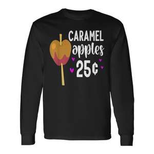 Camiseta de manga larga Caramel Apples 25 Cents Fall Festival - Product Image 1