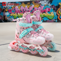 Patins à roulettes ajustables Ruidongle pour enfants débutants avec freinage sécurisé, rembourrage doux, roues lumineuses, faible MOQ