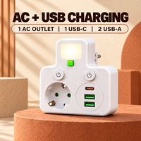 Adaptateur multi-prises industriel OEM personnalisé avec ports de charge USB et interrupteurs individuels marche/arrêt 10A pour la maison et les voyages