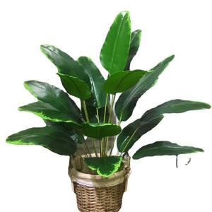 <span class=keywords><strong>Banane</strong></span> de voyage 18 feuilles sans pot Real Touch PU 83cm grande feuille plante verte fleur artificielle plante pour la décoration de la maison et du bureau - Product Image 5