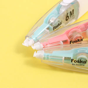Foska Papelería y útiles escolares Aplicador fácil de usar Carcasa de plástico colorida Cómoda cinta correctora estilo bolígrafo 6m - Product Image 3