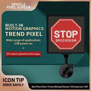 2025 32*32 Pixel LED <span class=keywords><strong>emoji</strong></span> Display Car Advertising Screen Message Display avec Smartphone App Control - Product Image 4