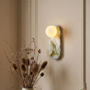 Lámpara de Pared LED Moderna y Minimalista con Decoración de Piedra Natural para Dormitorio y Uso Interior en el Hogar - Product Image 4