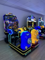 Nouvelle conception HC : Simulateur de conduite dynamique pour enfants, machine de jeu d'arcade de course de moto et de course à rames à monnayeur pour l'amusement des enfants